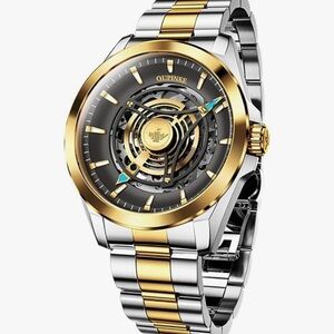 OUPINKE Watch for Men Skeleton Self Winding Mechanical Automatic, Wrist Watch